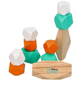 Adam Toys Dřevěná balanční hra - Kameny