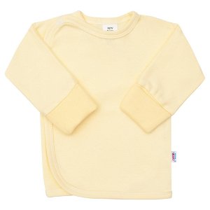 Kojenecká košilka s bočním zapínáním New Baby žlutá Žlutá 68 (4-6m)