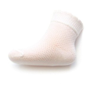 Kojenecké ponožky se vzorem New Baby bílé Bílá 74 (6-9m)