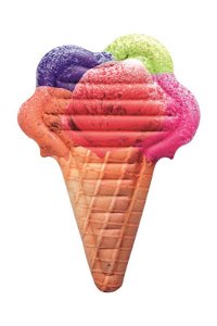 BESTWAY Lehátko nafukovací zmrzlina, 188x130 cm
