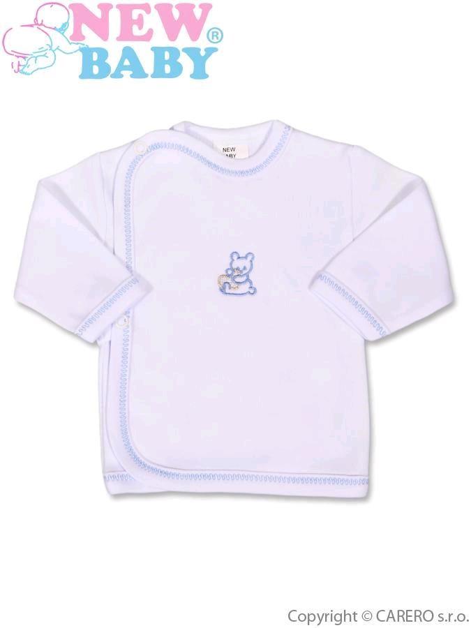 Kojenecká košilka s vyšívaným obrázkem New Baby modrá Modrá 56 (0-3m)