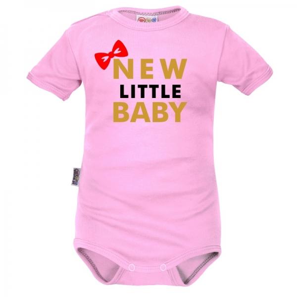 Body krátký rukáv Dejna New little Baby - Girl, růžové, vel. 80, 80 (9-12m)