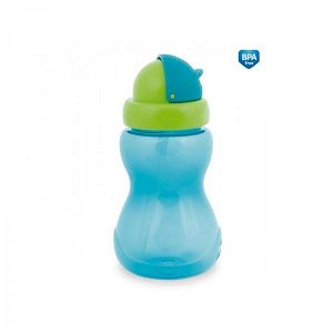 Sportovní láhev se slámkou Canpol Babies - modrá