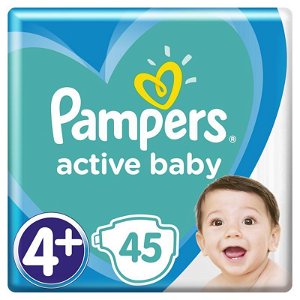 PAMPERS Active Baby jednorázové pleny vel. 4+, 45 ks, 10-15 kg