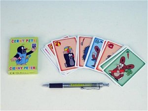 NELLYS Černý Petr Krtek společenská hra - karty v papírové krabičce 6x9cm