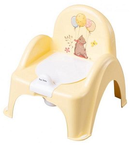 Tega Baby Nočník/židlička Medvídek - žlutý