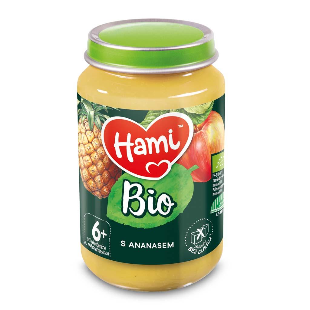 HAMI BIO Ovocný příkrm S Ananasem 190 g, 6+