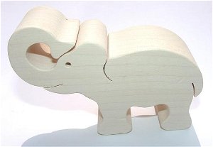 Fauna Dřevěné zvířátko slon