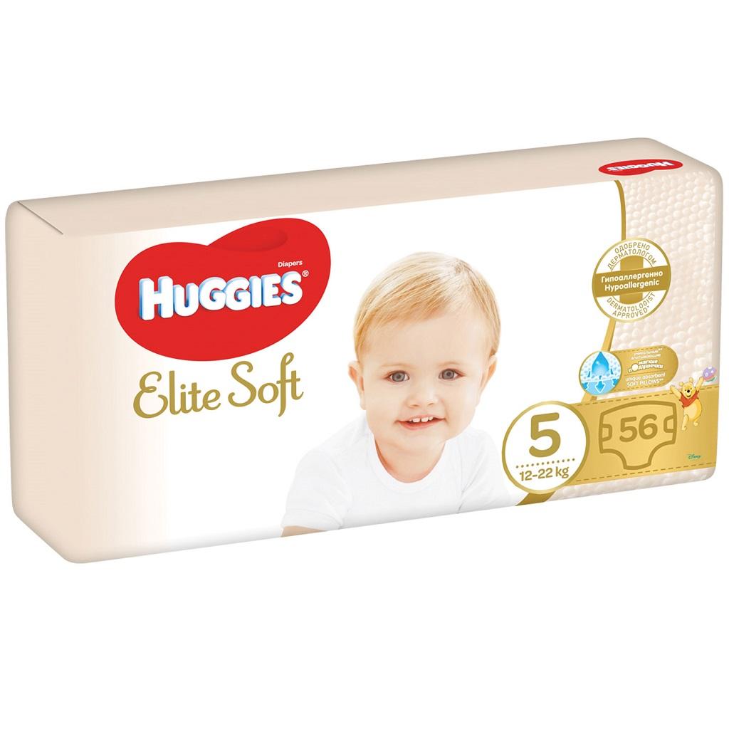 HUGGIES Jednorázové pleny Elite Soft vel. 5, 56 ks