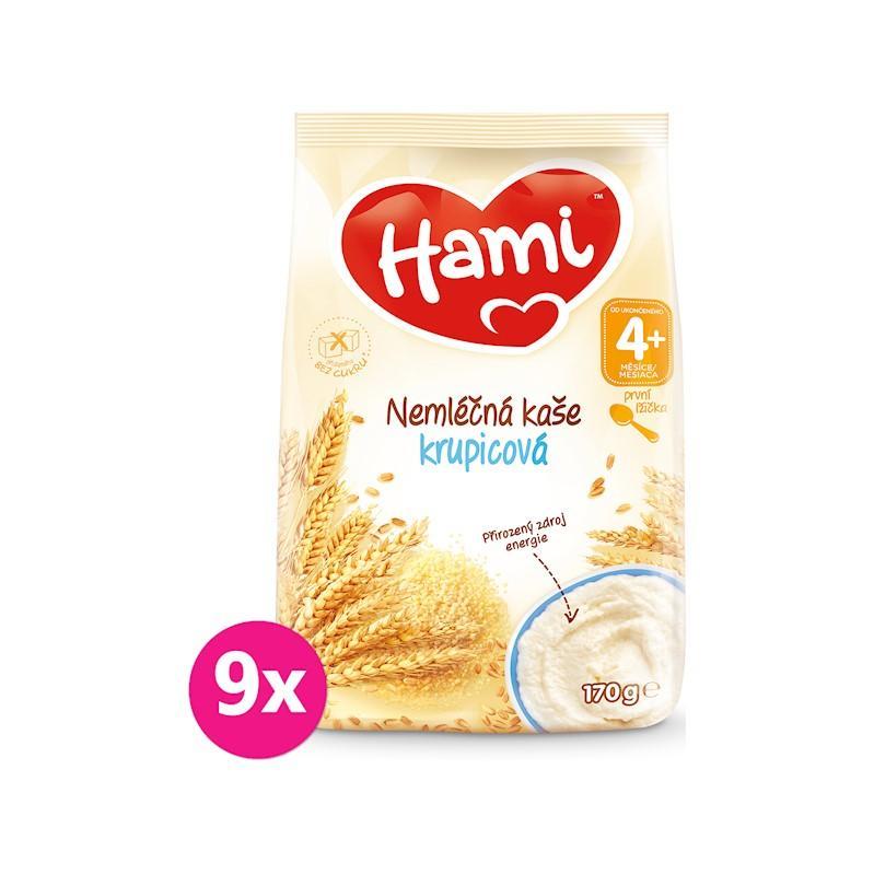 9x HAMI Kaše nemléčná krupicová 170 g