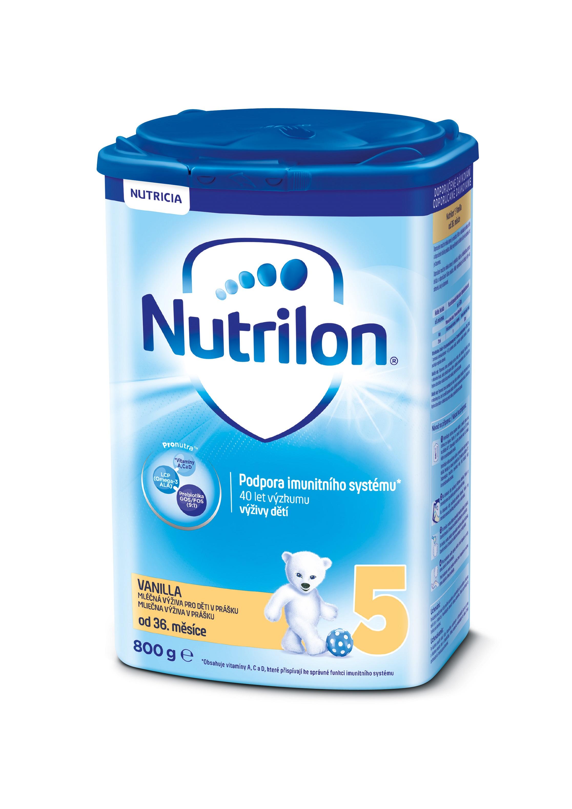 NUTRILON 5 Vanilla dětské mléko 800 g, 36+