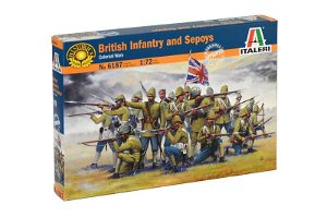 Italeri Model Kit figurky 6187 - British Infantry and Sepoys (1:72)