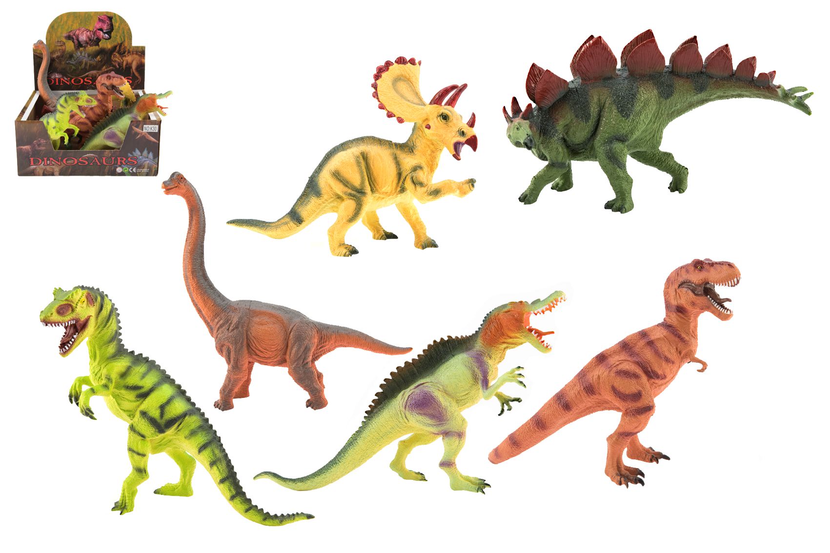Teddies Dinosaurus 25-32cm plast 6 druhů
