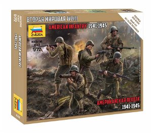 Zvezda Wargames (WWII) figurky 6278 - US Infantry (1:72)
