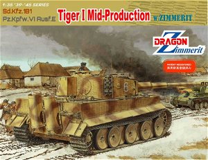 Dragon Model Kit military 6700 - TIGER I MID PRODUCTION W/ZIMMERIT (1:35)