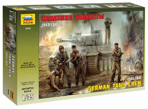Zvezda Model Kit figurky 3614 - German Tank Crew (1943-1945) (1:35)
