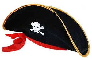 Rappa Klobouk kapitán pirát se stuhou pro dospělé