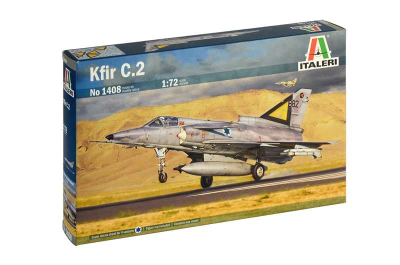Italeri Model Kit letadlo 1408 - Kfir C.2 (1:72)