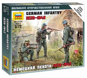 Zvezda Wargames (WWII) figurky 6105 - German Infantry East Front 1941 (1:72)