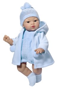 Rappa Realistická panenka/miminko chlapeček Koke 36 cm
