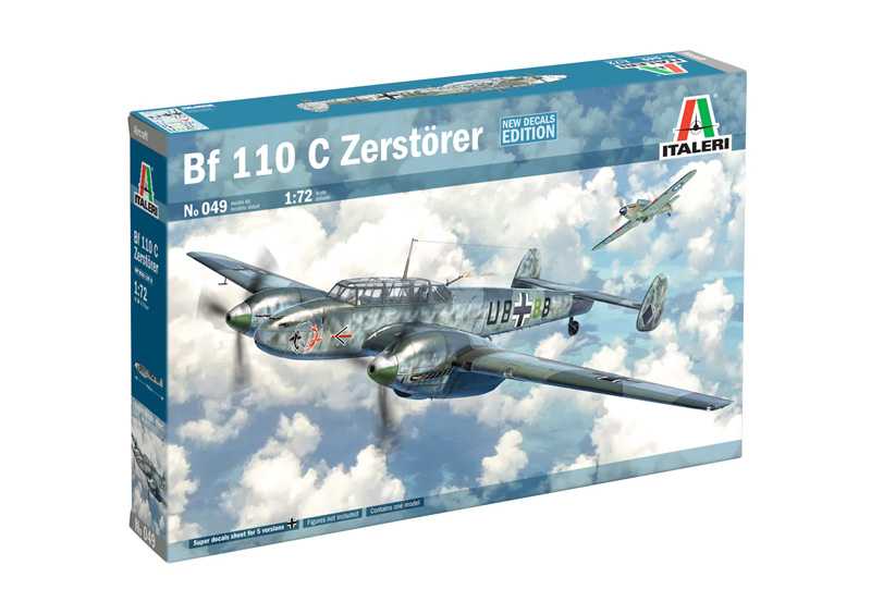 Italeri Model Kit letadlo 0049 - Bf-110 C3/C4 Zerstörer (1:72)