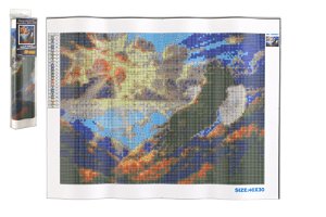 SMT Creatoys Diamantový obrázek Orel na obloze 40x30cm s doplňky v blistru 7x33x3cm