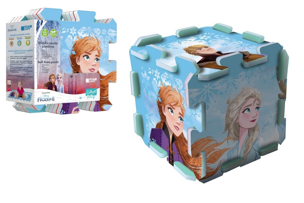Trefl Pěnové puzzle Ledové království 2/Frozen 2  118x60cm 8ks v sáčku
