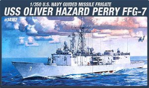 Academy Model Kit loď 14102 - USS OLIVIER HAZARD PERRY FFG-7 (1:350)