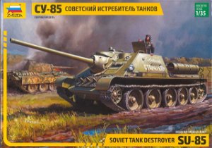 Zvezda Model Kit military 3690 - SU-85 Soviet Tank Destroyer (1:35)