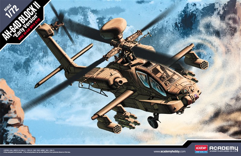 Academy Model Kit vrtulník 12514 - U.S. ARMY AH-64D (1:72)