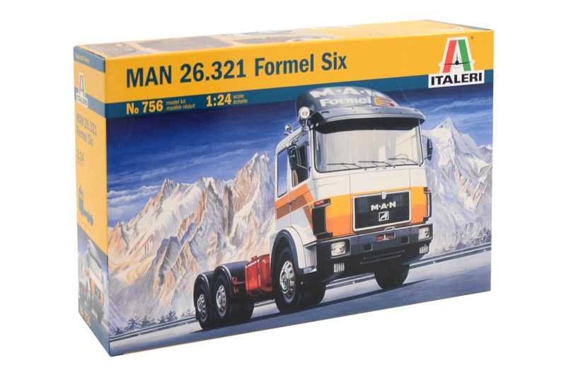 Italeri Model Kit truck 0756 - MAN 26.321 FORMEL SIX (1:24)