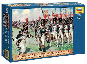Zvezda Wargames (AoB) figurky 8030 - French Imperial Old Guards. Grenadiers 1804-1815 (1:72)