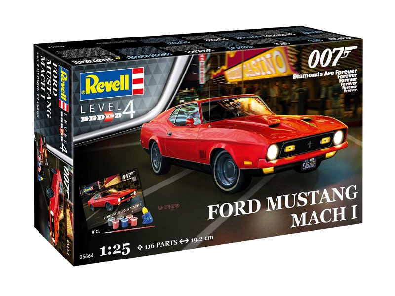 Revell Gift-Set James Bond 05664 - "Diamonds Are Forever" Ford Mustang I (1:25)