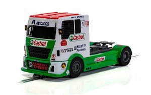 Scalextric Autíčko Super Resistant SCALEXTRIC C4156 - Racing Truck - Red & Green & White (1:32)