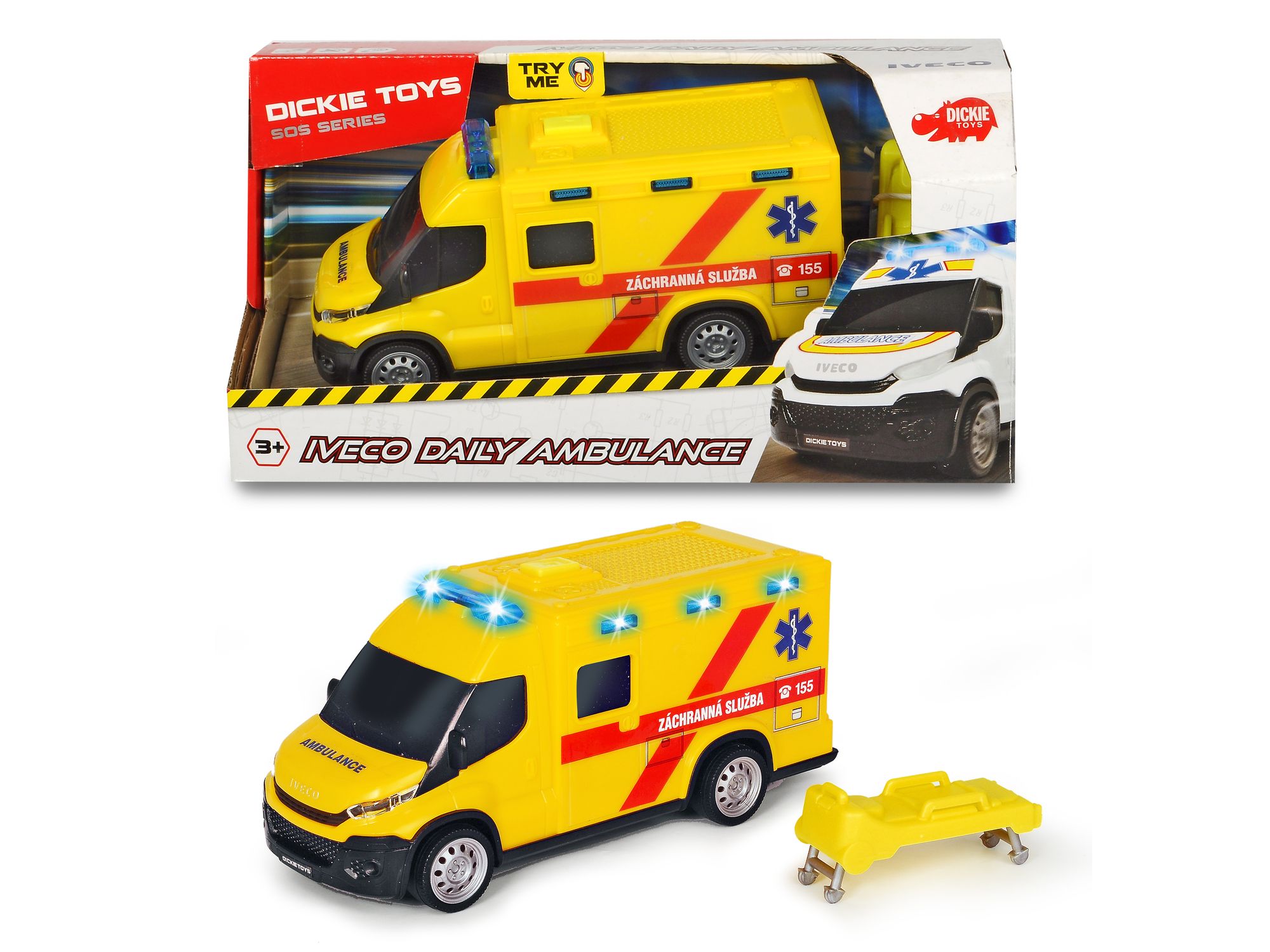 Dickie Ambulance Iveco, česká verze, 18 cm