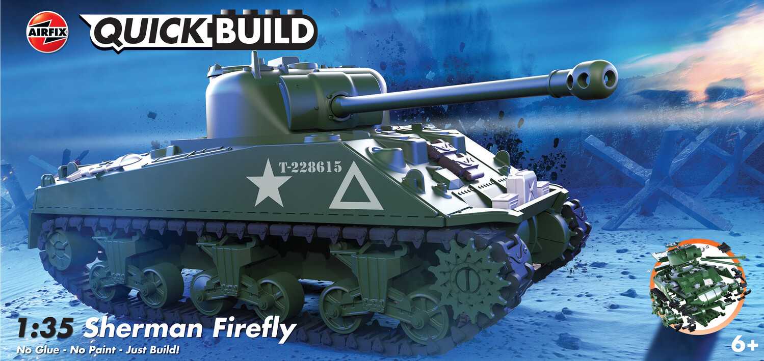 Quick Build tank J6042 - Sherman Firefly (1:35)