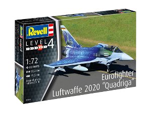 Revell Plastic ModelKit letadlo 03843 - Eurofighter "Luftwaffe 2020 Quadriga" (1:72)