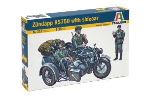 Italeri Model Kit military 0317 - ZÜNDAPP KS750 (1:35)