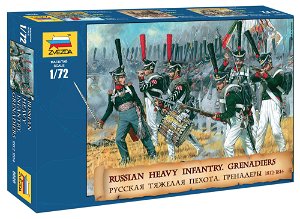 Zvezda Wargames (AoB) figurky 8020 - Russian Heavy Infantry Grenadiers 1812-1815 (1:72)