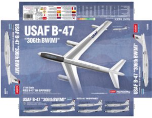 Academy Model Kit letadlo 12618 - USAF B-47 (1:144)