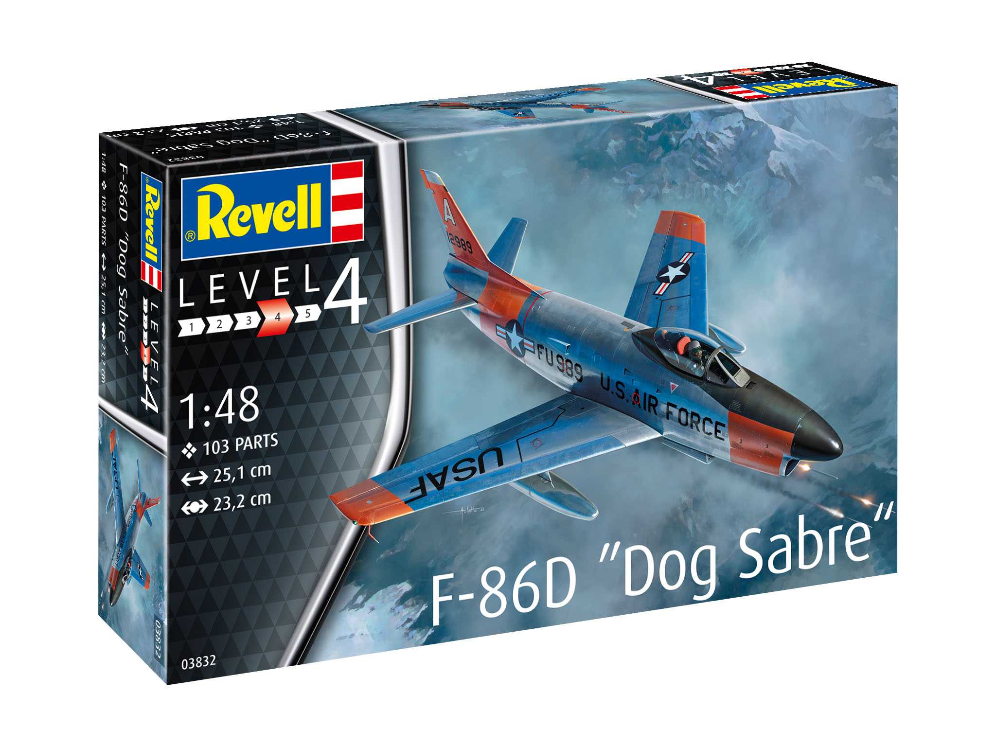 Revell Plastic ModelKit letadlo 03832 - F-86D Dog Sabre (1:48)