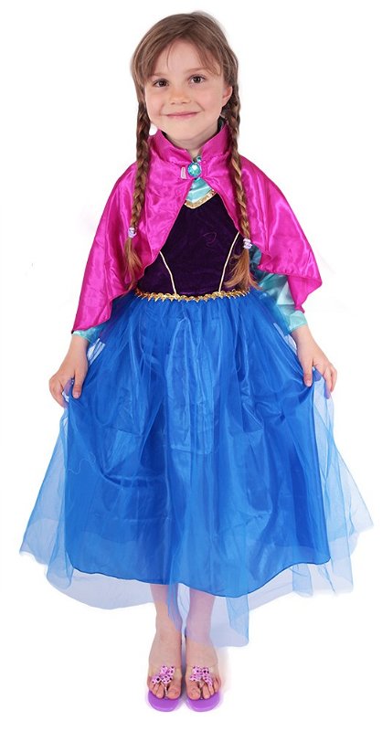 Rappa Dětský kostým princezna zimní království Anička DELUXE (S) e-obal