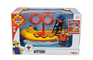Simba Požárník Sam Záchranný člun Neptun 20 cm s figurkou