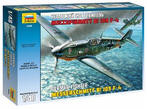 Zvezda Model Kit letadlo 4806 - Messerschmitt Bf-109 F4 (1:48)