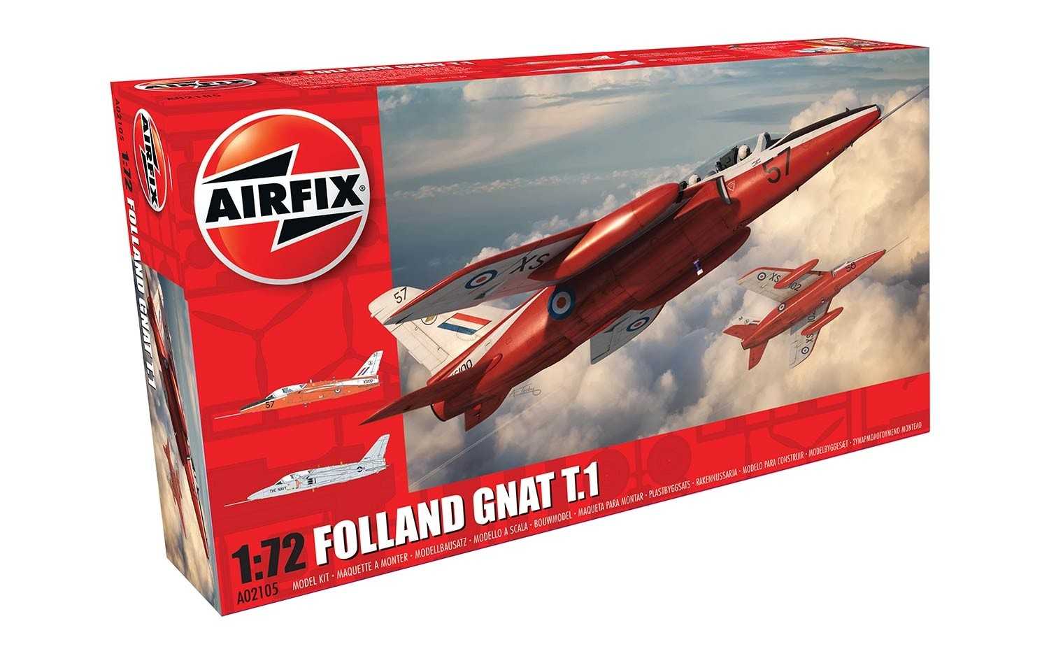 Airfix Classic Kit letadlo A02105 - Folland Gnat T.1 (1:72)