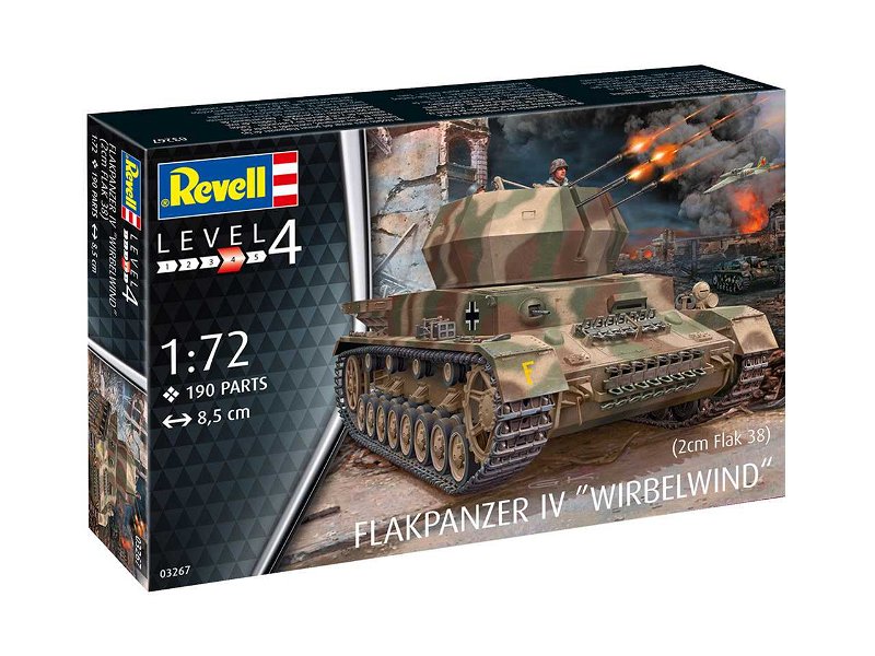 Revell Plastic ModelKit military 03267 - Flakpanzer IV Wirbelwind (2 cm Flak 38) (1:72)