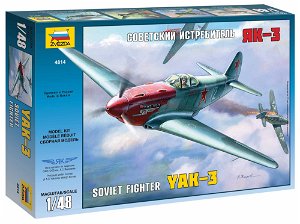 Zvezda Model Kit letadlo 4814 - YAK-3 Soviet WWII Fighter (1:48)