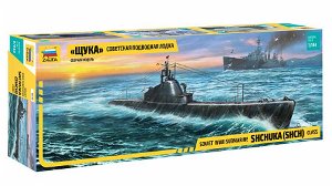 Zvezda Model Kit ponorka 9041 - "Shchuka" Class Russian Submarine WWII (1:144)