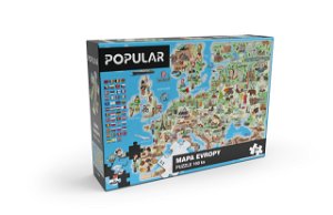 POPULAR Puzzle - Evropa, 160 ks - CZ