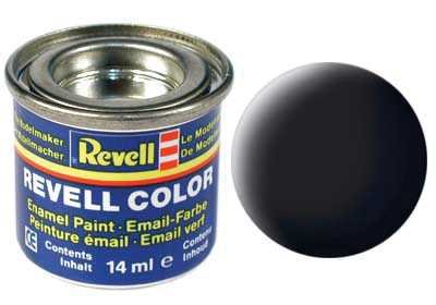 Revell Barva emailová - 32108: matná černá (black mat)